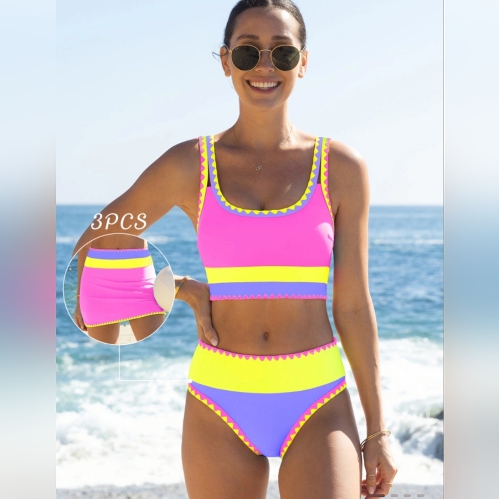 Colorful Women's Bikini Set